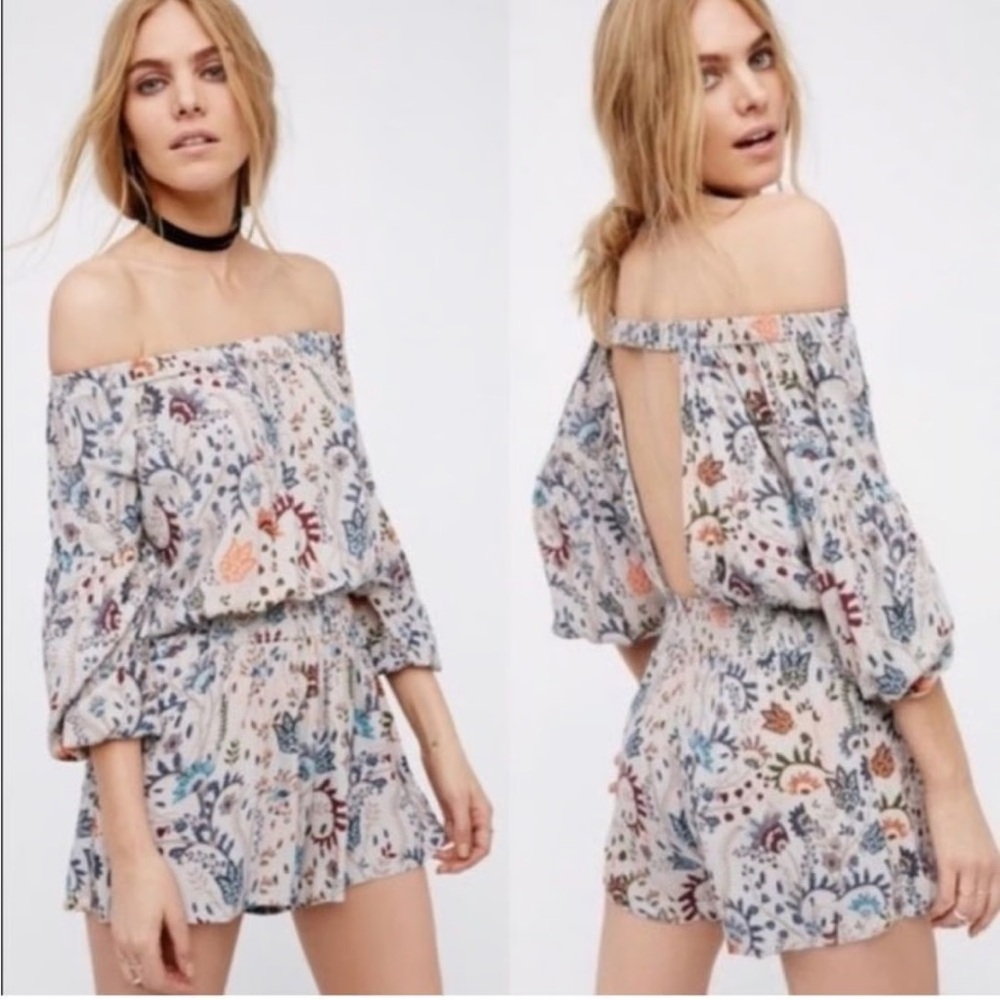 FREE PEOPLE Pretty and Free Romper size S